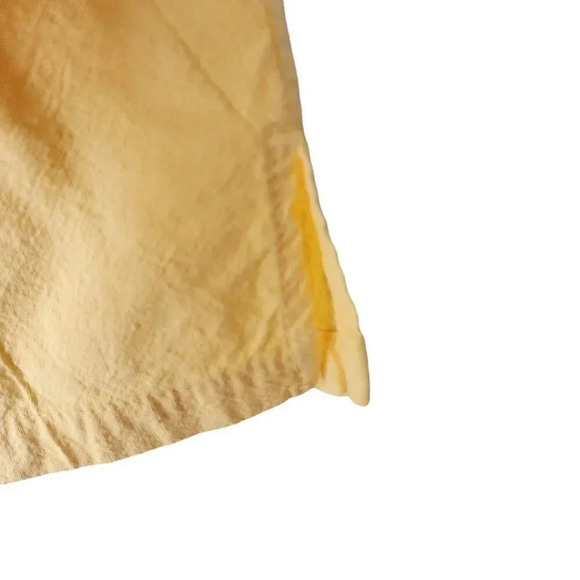 Bobbie Brooks Carpi Pant Yellow Elastic Waist Wide Leg Drawstring Size Large - Picture 10 of 11